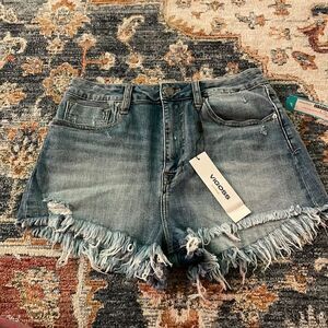 High waisted jean shirts NWT